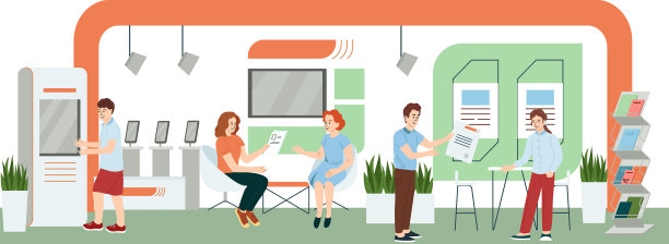 展览与观众组成图片下载