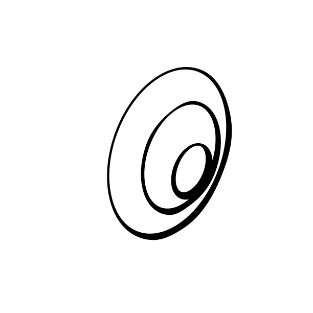 矢量抽象轮廓图像的黑洞，漏斗，凹表面的风格涂鸦。象形图，图标，剪贴艺术的天文学，宇宙的主题图片下载