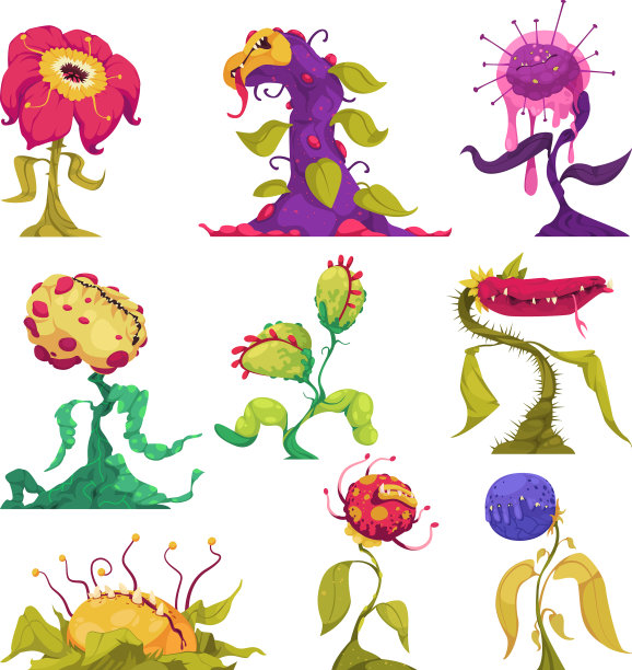 食肉植物套装图片下载