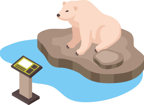 北极熊动物园作文图片下载