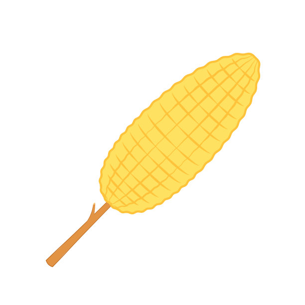 玉米向量。黄玉米刺矢。玉米和木棍矢量。图片下载