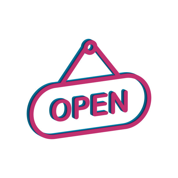 打开标志图标图片下载