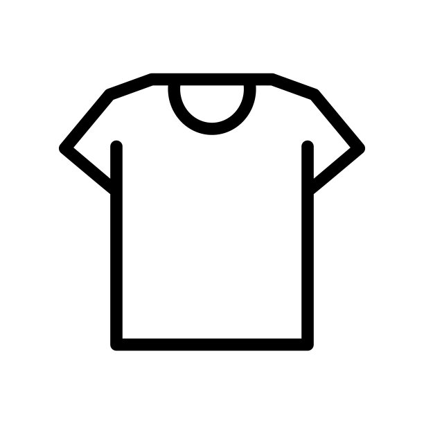 圆领t恤图标。向量。图片下载