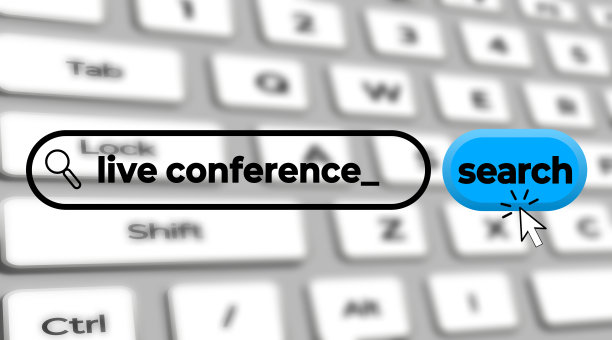 现场会议搜索说明图像模糊键盘。图片下载