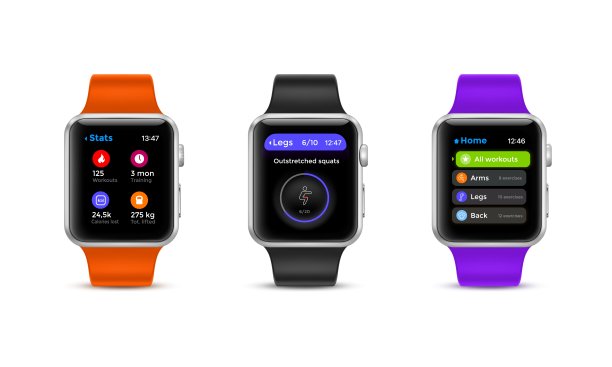 健身追踪器，手表显示屏界面图片下载