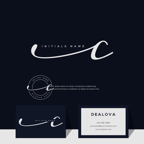 简单优雅的手写字母c图片下载