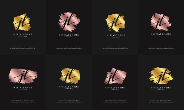 首字母jl jl手写体标志集设计图片下载