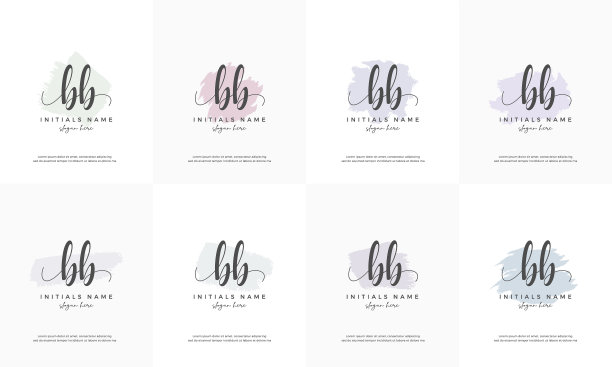 女性设置字母bb b初始手写标志图片下载