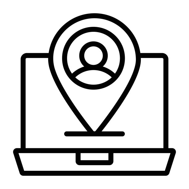用户位置图标的简约用户界面图片下载