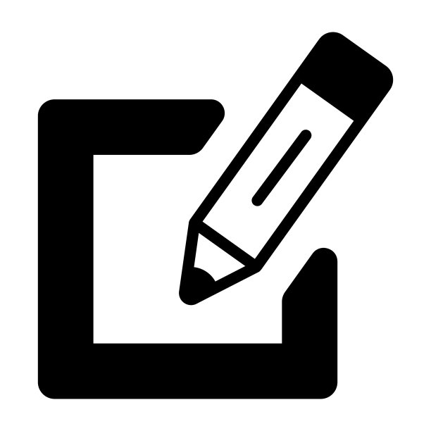 编辑图标用户界面作为简单标志图片下载