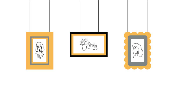 相框。肖像。图片下载