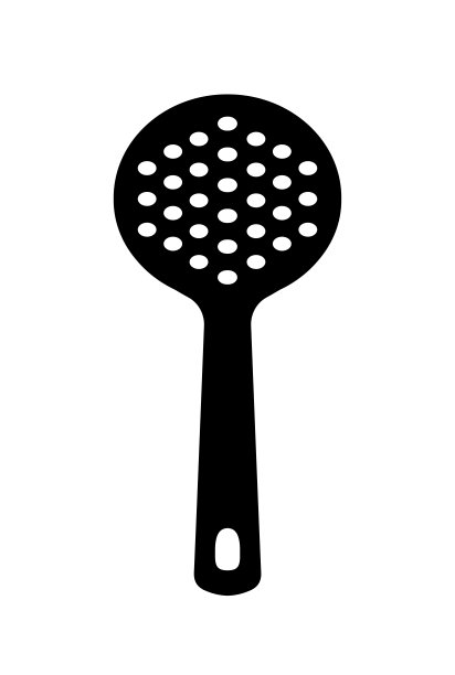 开槽勺矢量图标说明图片下载