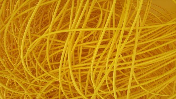 3D缠绕卷曲电线未来技术背景图片下载