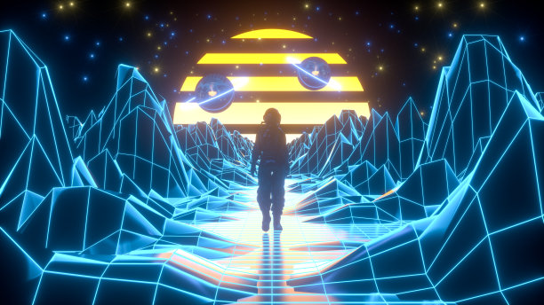 Metaverse未来抽象背景图片下载