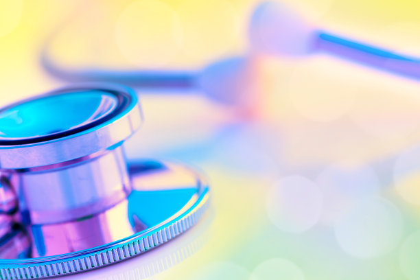 听诊器特写，留有复制空间图片下载