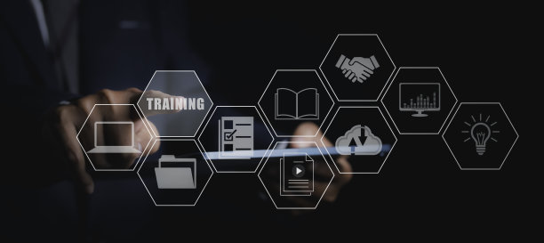 在线学习和培训在线技能开发。图片下载