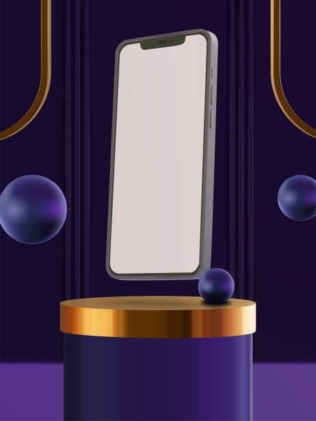 智能手机模型场景3D背景图片下载