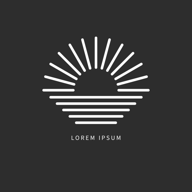 太阳和大海的分界线图片下载