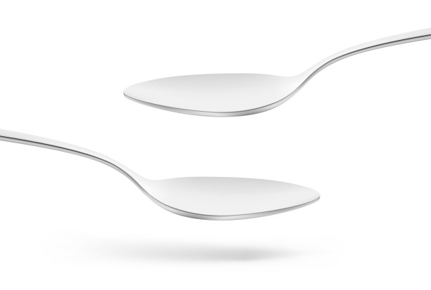 金属勺子模型。图片下载