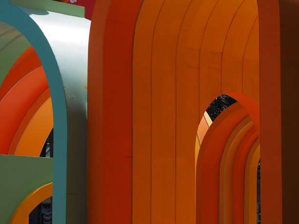 黄黄橙的景象和白光图片下载