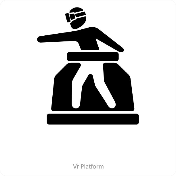 VR平台和模拟图标概念图片下载