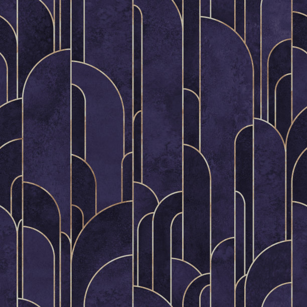 装饰艺术风格的几何形式无缝模式背景图片下载