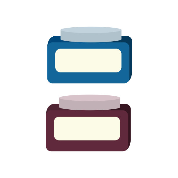 两罐白色底色的颜料图片下载