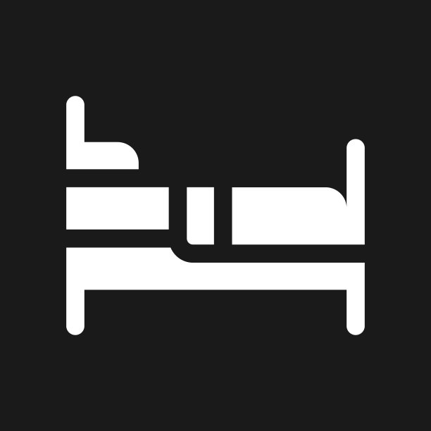 寻找床睡觉黑暗模式字形ui图标图片下载