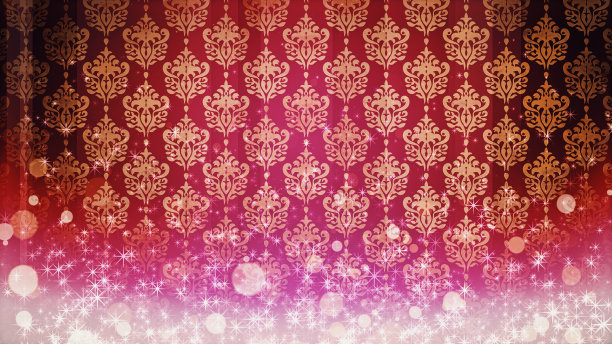 图像上升的闪光颗粒在彩色图案的背景图片下载