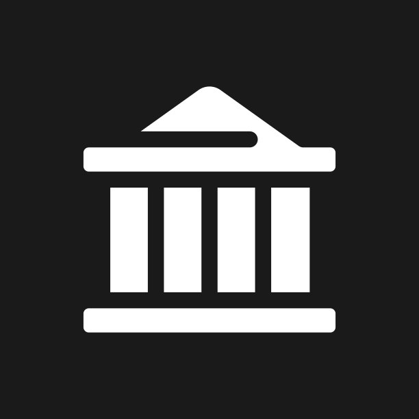 博物馆位置暗模式字形ui图标图片下载