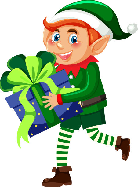 圣诞精灵卡通人物图片下载