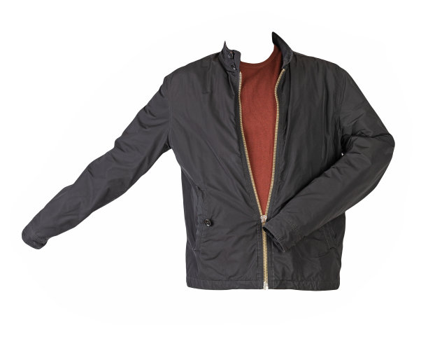 夹克和毛衣孤立在白色背景上图片下载