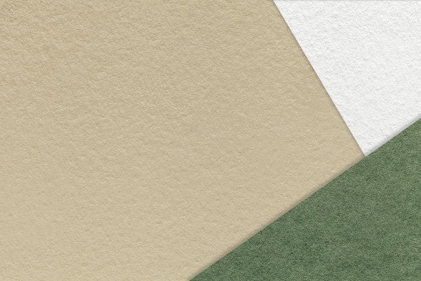 纹理工艺米色纸背景与白色和绿色边界。复古抽象沙纸板。图片下载