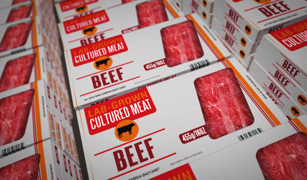 人造肉实验室生长包装3d插图图片下载
