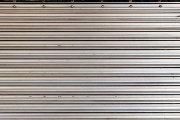 金属车库门，封闭背景纹理图片下载