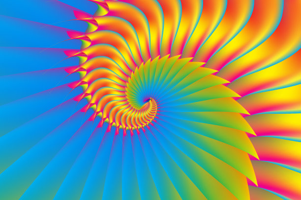 黄金比例，色彩层次，抽象概念图片下载