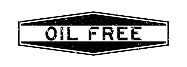 垃圾黑色无油字六边形橡胶密封邮票在白色背景图片下载