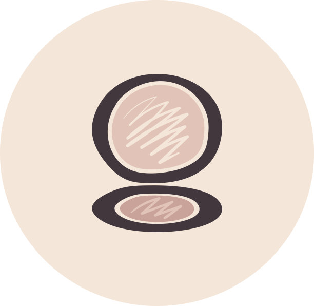 粉带镜便携配件图标矢量图片下载