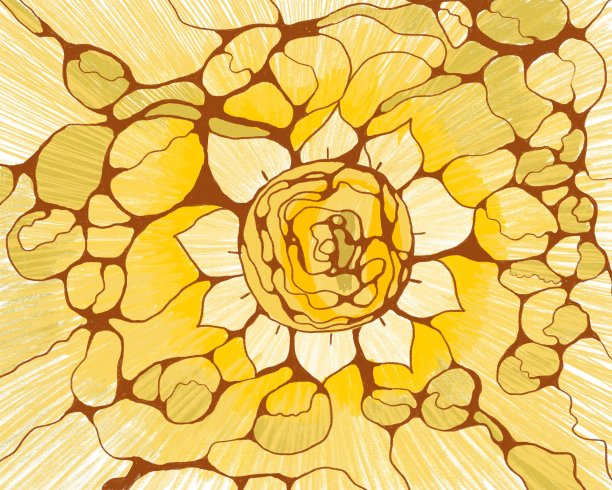 黄脉轮，神经疗法，艺术疗法，神经学图片下载