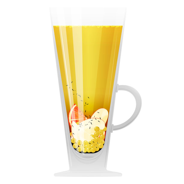 沙棘茶在玻璃杯里图片下载