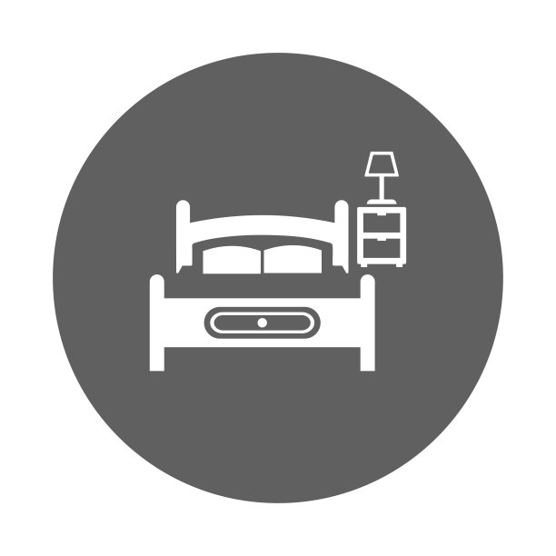 床，睡眠，卧室图标。图片下载