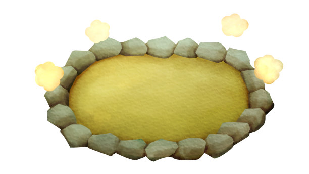 蓝色温泉图片下载