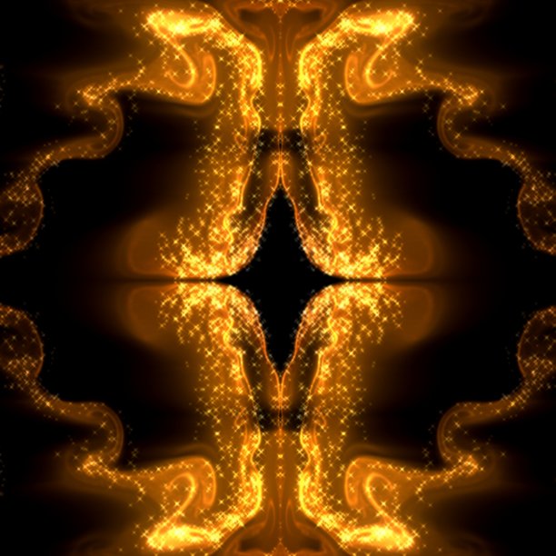 明亮的金色抽象图案在黑色背景，金色和火焰火花图片下载