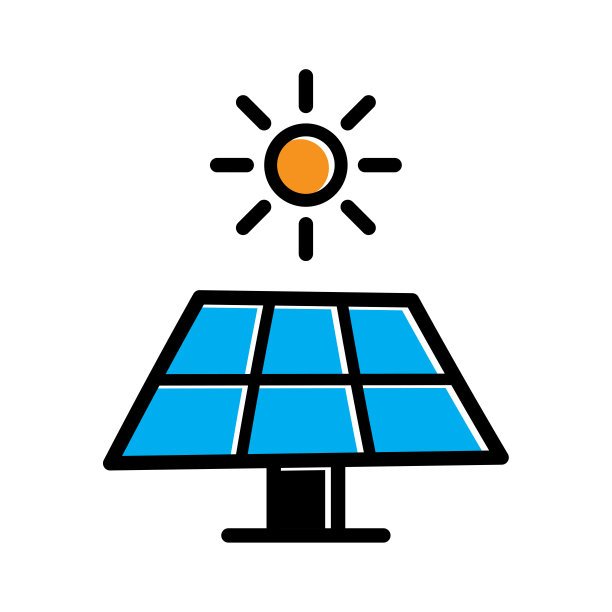 太阳能电池板图标图片下载