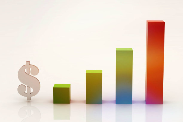 条形图图表金融分析统计业务信息图插图。3D渲染图片下载