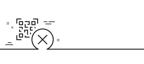 没有二维码行图标。扫描条码标识。向量图片下载