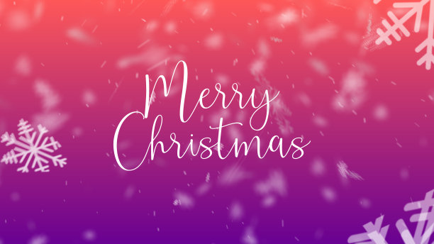 抽象的圣诞雪花背景。飘落的圣诞雪花图案落在孤立的黑色上。图片下载