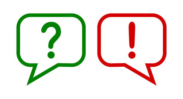 聊天图标与感叹号和问号图片下载