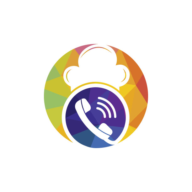 手机大厨矢量logo设计。手机和厨师帽图标设计。图片下载