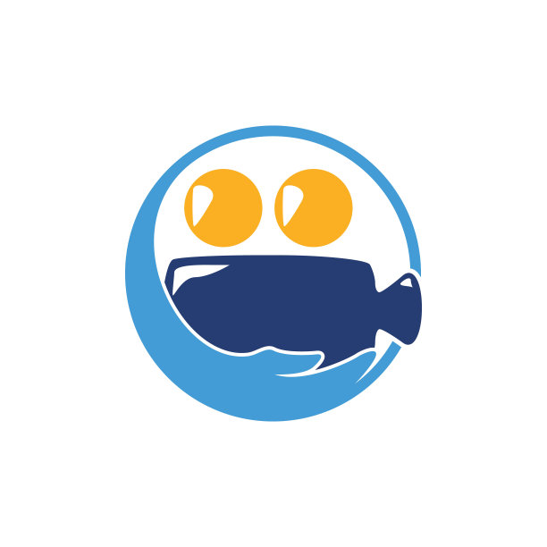 视频关怀矢量标志设计模板。手与摄像机矢量图标标志。图片下载